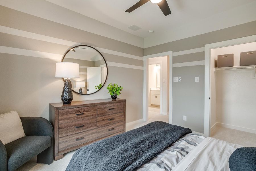 Furnished interior in a model home at Aster Park in McKinney (Image 44).