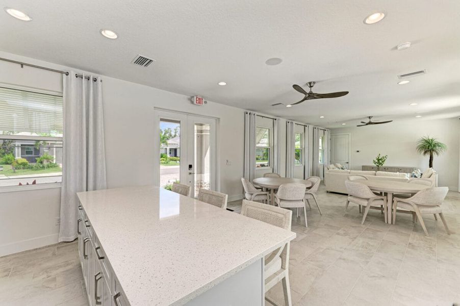Furnished interior in a model home at The Laurels in Parrish (Image 153).