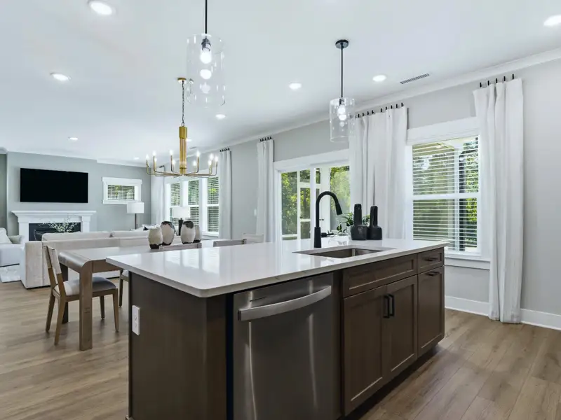 Furnished interior in a model home at Barrow Meadows in Zebulon (Image 4).