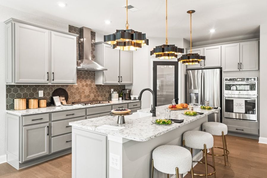 Furnished interior in a model home at Savannah Lakes in Hiram (Image 36).