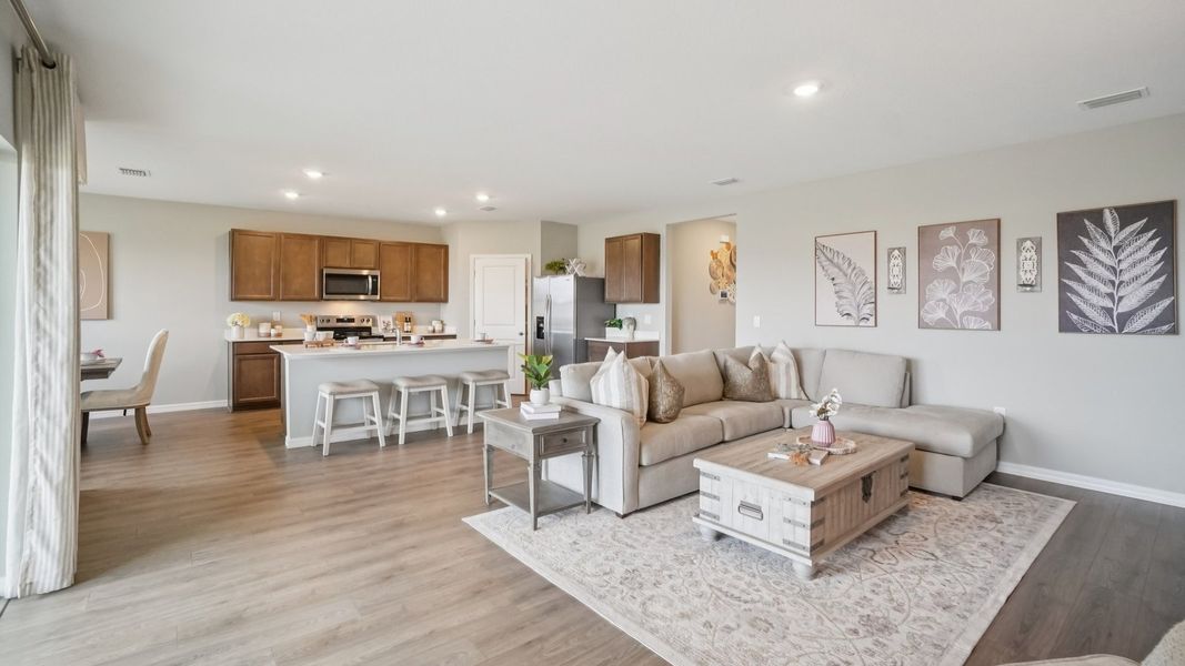 Furnished interior in a model home at Summit View in Dade City (Image 14).