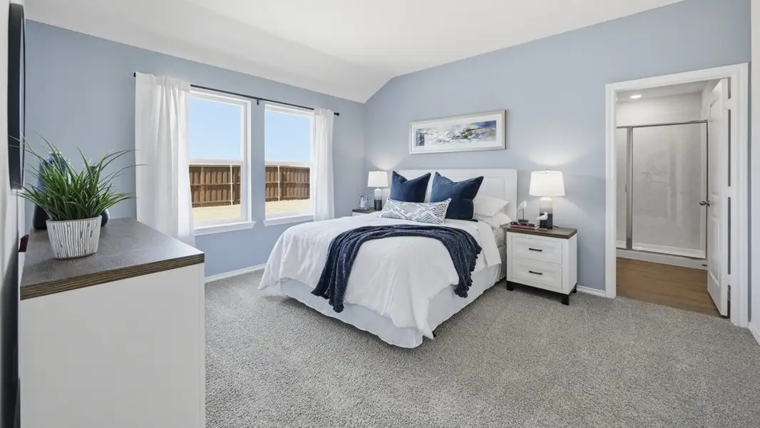 Furnished interior in a model home at Sanger Circle in Sanger (Image 38).