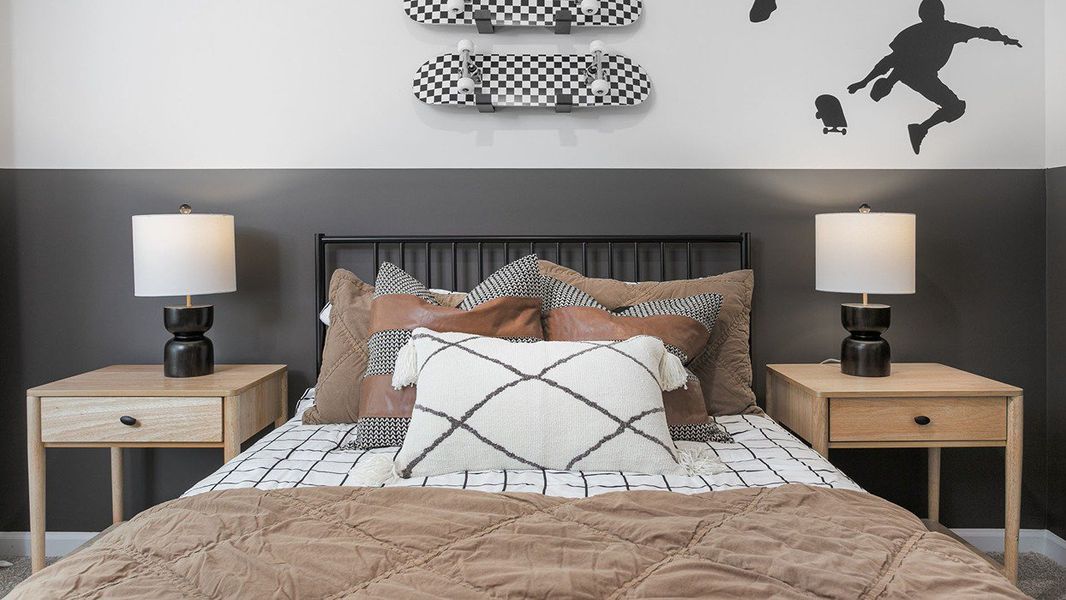 Furnished interior in a model home at Faircrest in Greensboro (Image 20).