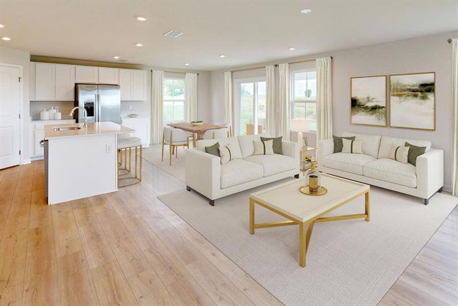 Furnished interior in a model home at Fox Valley in Madison (Image 8).