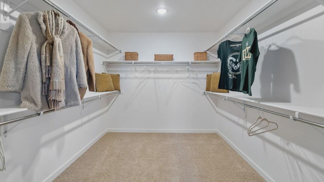 Furnished interior in a model home at Trailside on Harmony in Timnath (Image 17). Furnished interior in a model home at Trailside on Harmony in Timnath (Image 17).