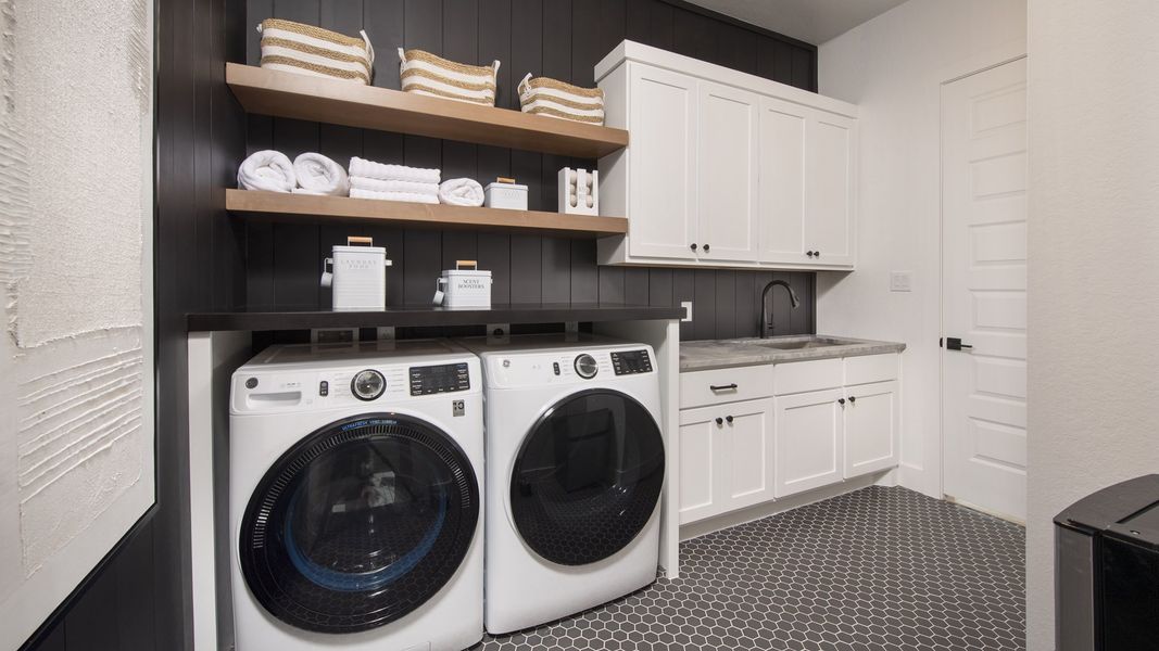Furnished interior in a model home at George's Ranch Acre in Boerne (Image 24). Furnished interior in a model home at George's Ranch Acre in Boerne (Image 24).