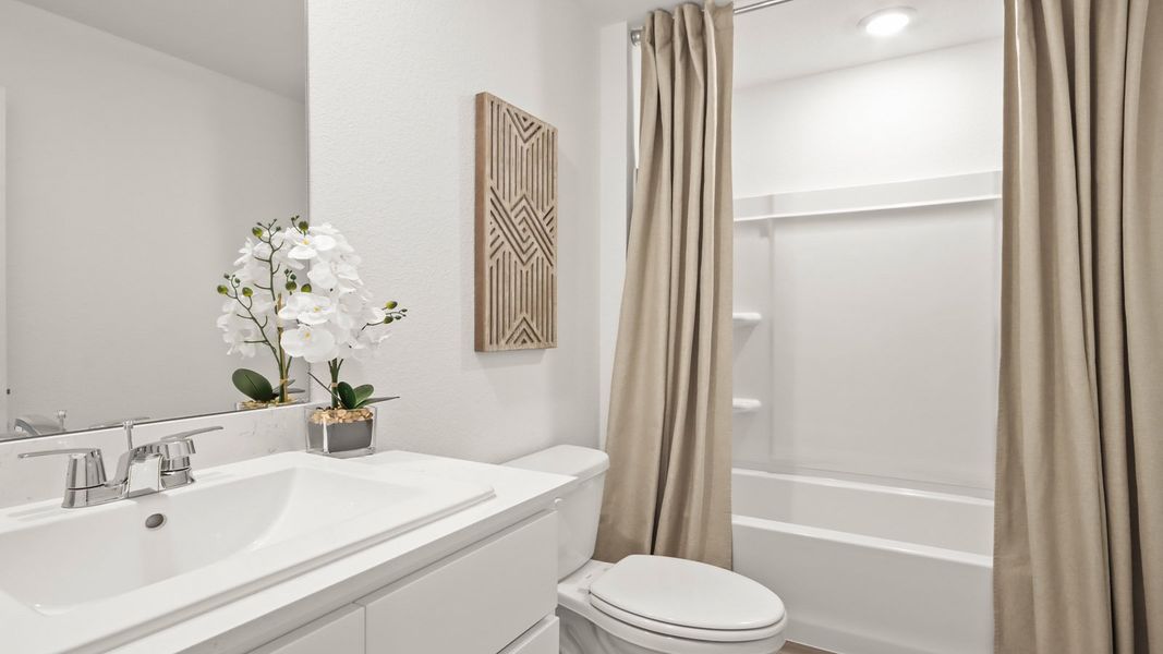 Furnished interior in a model home at Lexington Heights in Willis (Image 28).