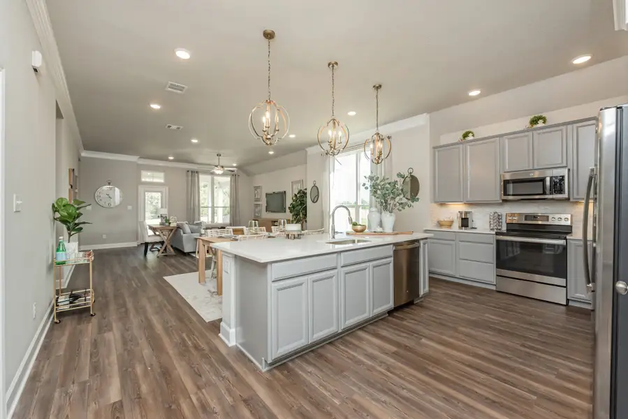 Furnished interior in a model home at The Executive Collection at Yaupon Trails in Bryan (Image 6). Furnished interior in a model home at The Executive Collection at Yaupon Trails in Bryan (Image 6).