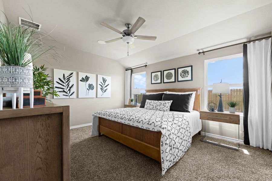 Furnished interior in a model home at Saratoga Crossing in Corpus Christi (Image 10). Furnished interior in a model home at Saratoga Crossing in Corpus Christi (Image 10).