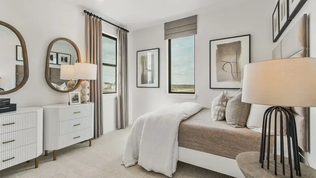 Furnished interior in a model home at Bridgeland Central in Cypress (Image 5).