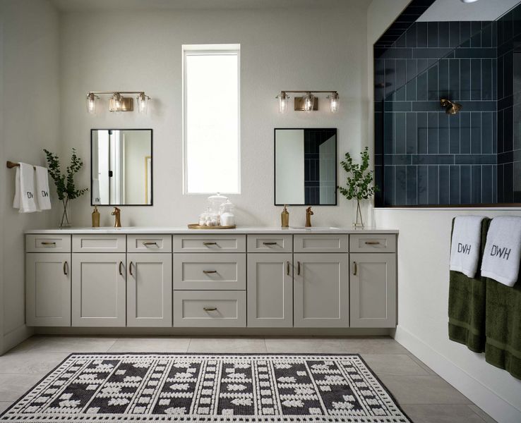 Furnished interior in a model home at Cloverleaf – Mountainview Collection in Monument (Image 7).