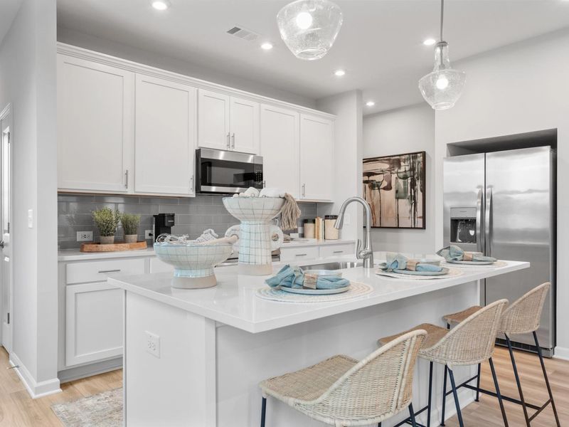 Furnished interior in a model home at Stegall Village in Emerson (Image 3). Furnished interior in a model home at Stegall Village in Emerson (Image 3).