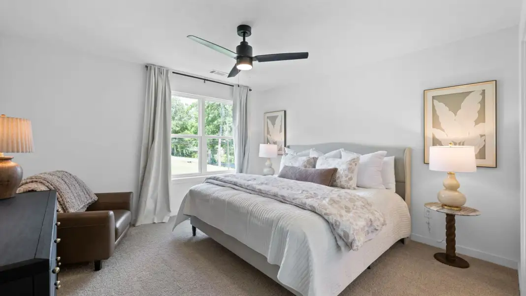 Furnished interior in a model home at The Eleuthera in Chattanooga (Image 7).