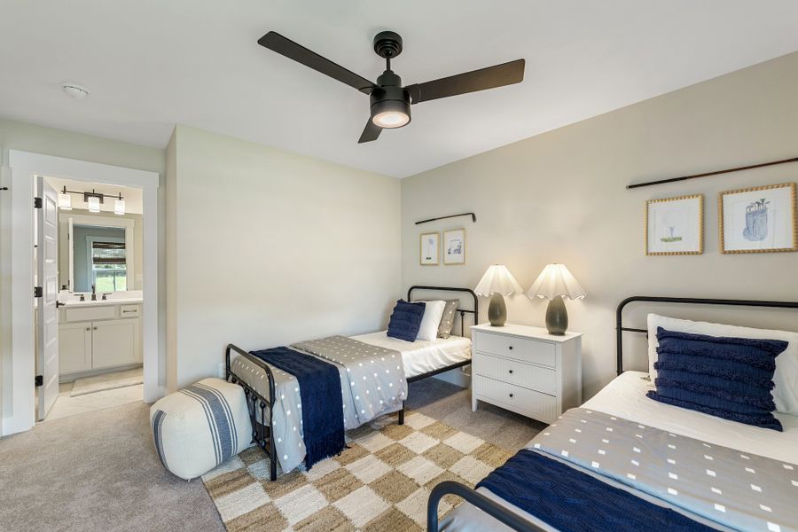 Furnished interior in a model home at Walker's Pointe in Anderson (Image 49). Furnished interior in a model home at Walker's Pointe in Anderson (Image 49).