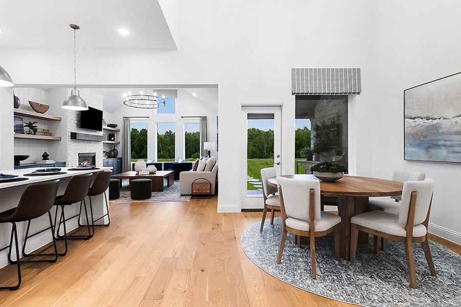 Furnished interior in a model home at Leonard Trails in Anna (Image 6).