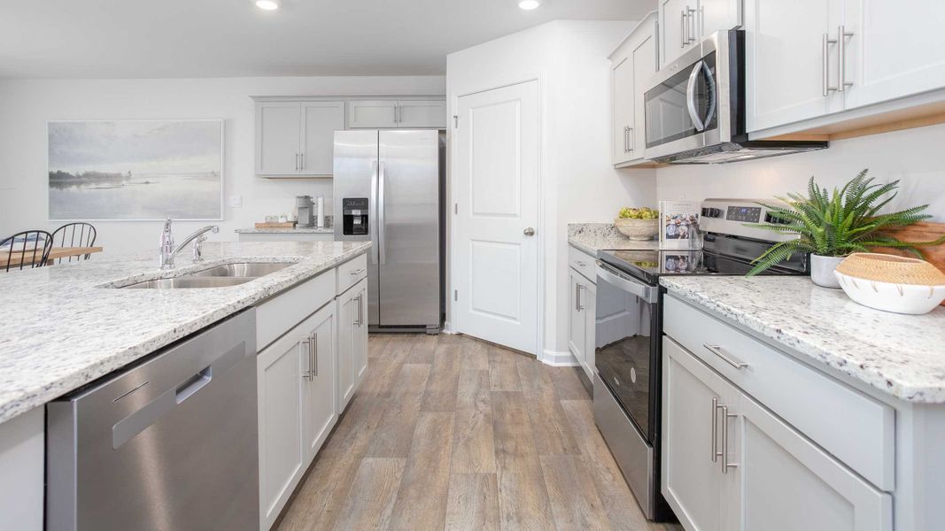 Furnished interior in a model home at Foxtail in Yadkinville (Image 6).