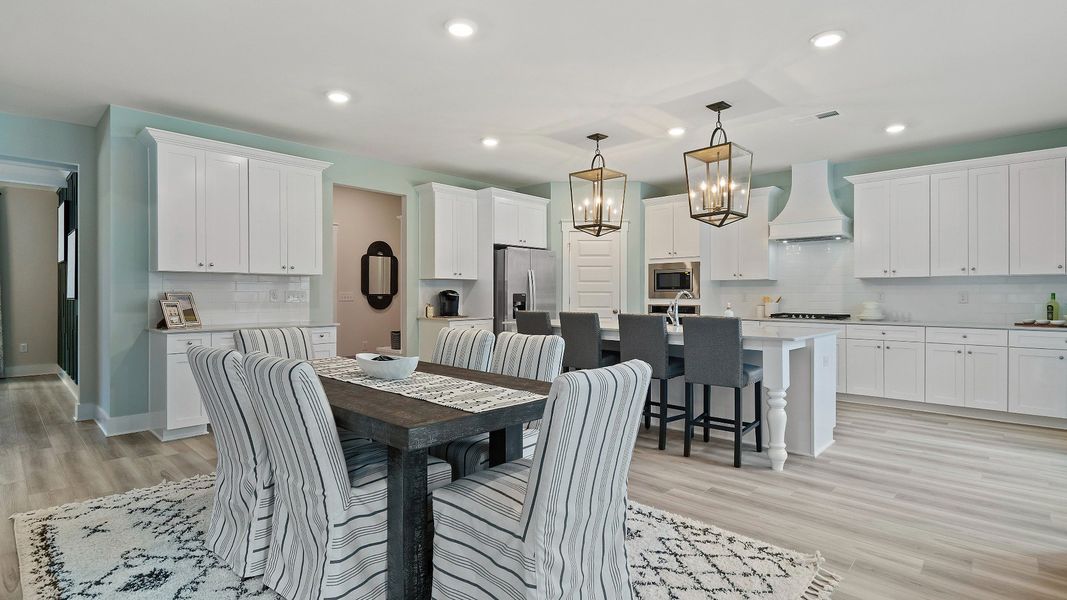 Furnished interior in a model home at Saddleridge in Senoia (Image 16).