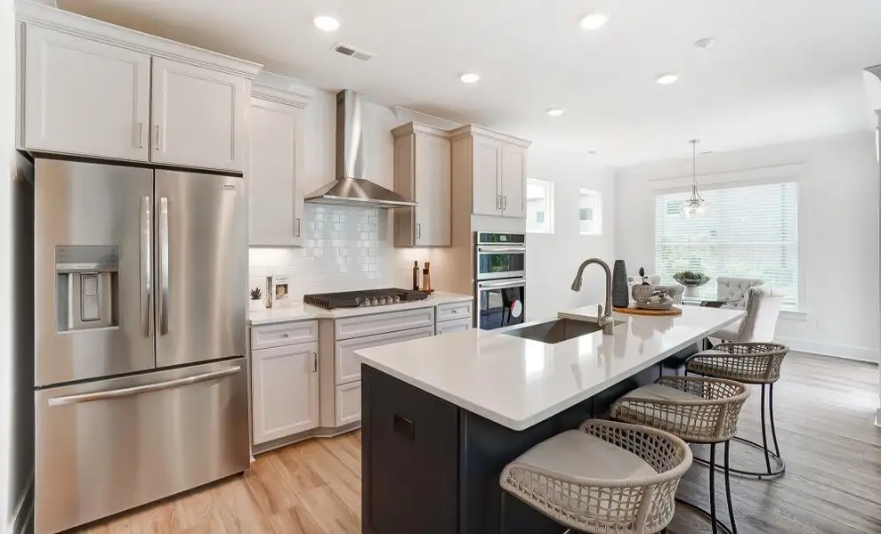 Furnished interior in a model home at Caldwell Forest in Charlotte (Image 7).