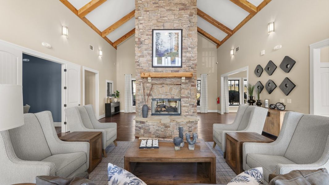 Furnished interior in a model home at Mountain Park in Dahlonega (Image 42).