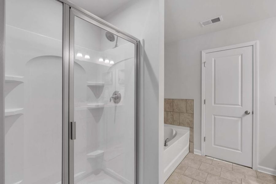 Furnished interior in a model home at Park Center Pointe in Austell (Image 30).