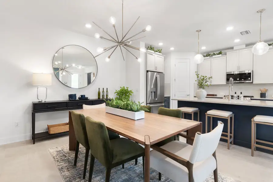 Furnished interior in a model home at Westerly Park at Wildlight – Villa Collection in Yulee (Image 7). Furnished interior in a model home at Westerly Park at Wildlight – Villa Collection in Yulee (Image 7).