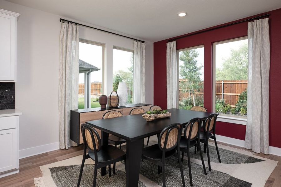 Furnished interior in a model home at View at the Reserve in Mansfield (Image 31).