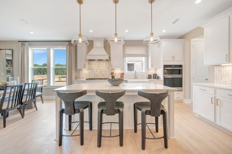 Furnished interior in a model home at Friendship Village in Apex (Image 7).