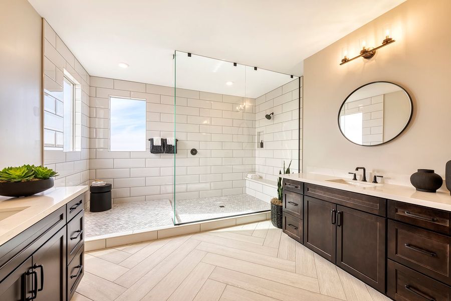 Furnished interior in a model home at Luna at Soleo in Queen Creek (Image 39).