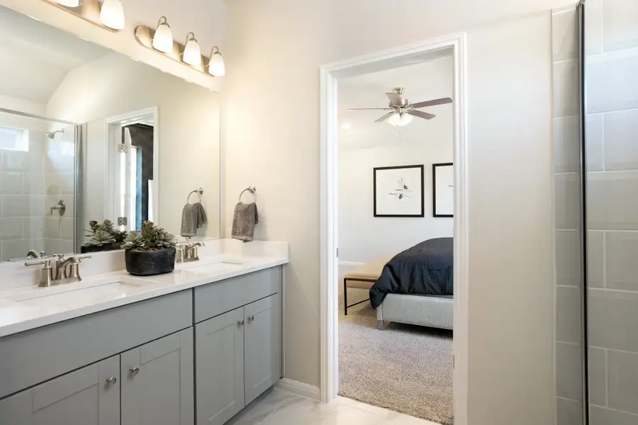 Furnished interior in a model home at Veranda: Classic in San Antonio (Image 8).