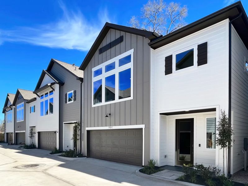 Front exterior of a home in the Broadway Square community, located in Houston, TX (Image 1). Front exterior of a home in the Broadway Square community, located in Houston, TX (Image 1).