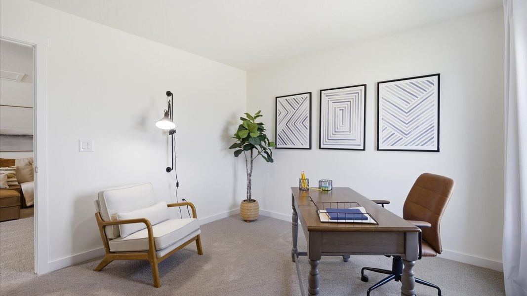 Furnished interior in a model home at Oak Hill in Vonore (Image 24).