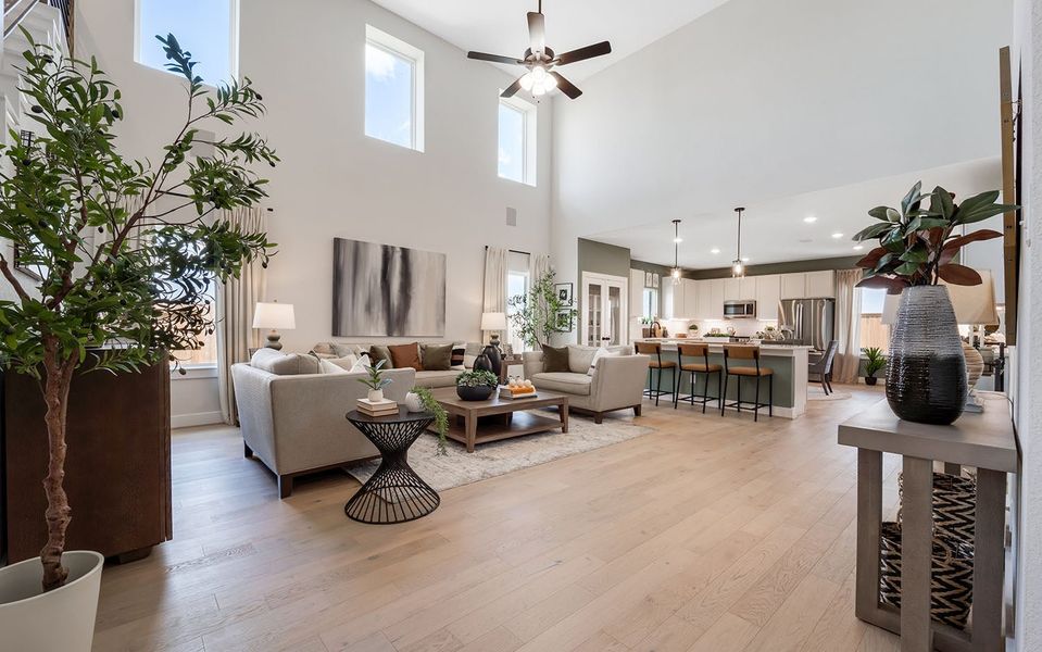 Furnished interior in a model home at Emberly in Beasley (Image 6).