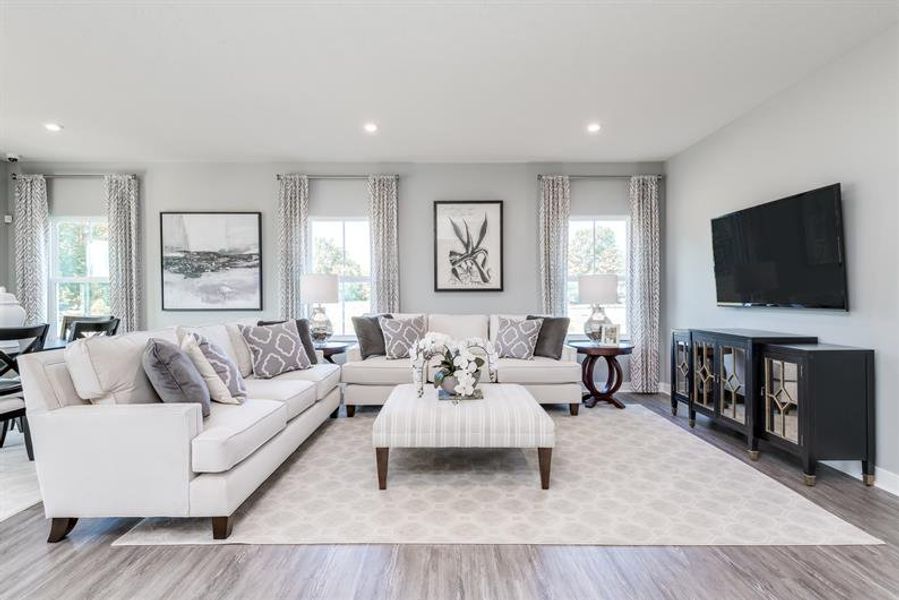 Furnished interior in a model home at Berkeley in Spartanburg (Image 6).