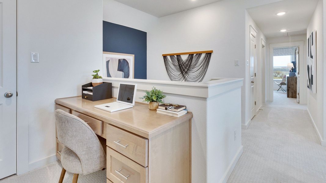 Furnished interior in a model home at Calumet in Jarrell (Image 21).