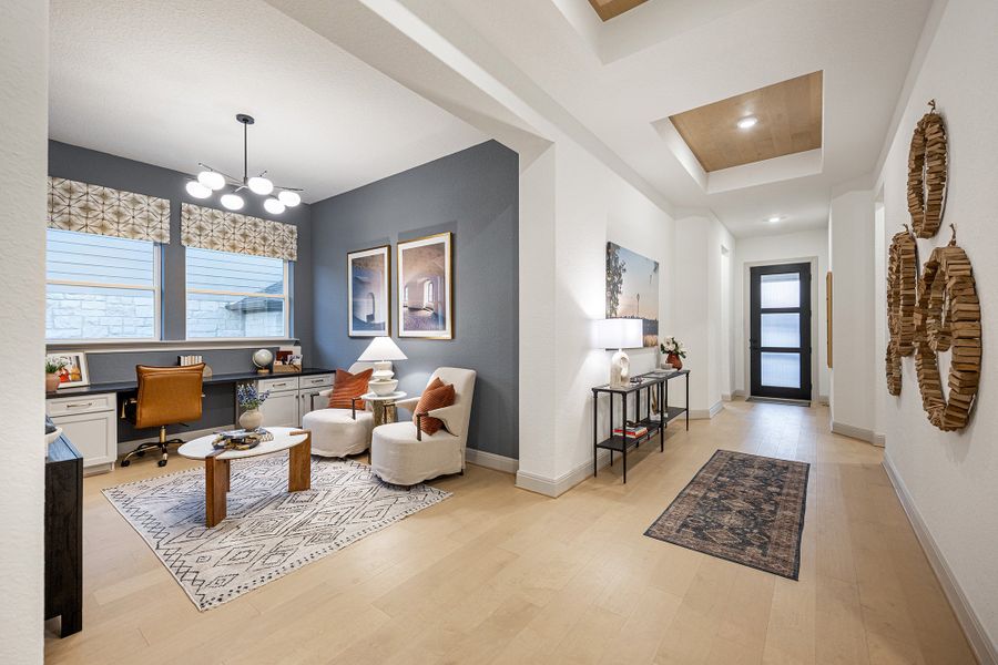 Furnished interior in a model home at Windsong - Reserve Series in Boerne (Image 4).