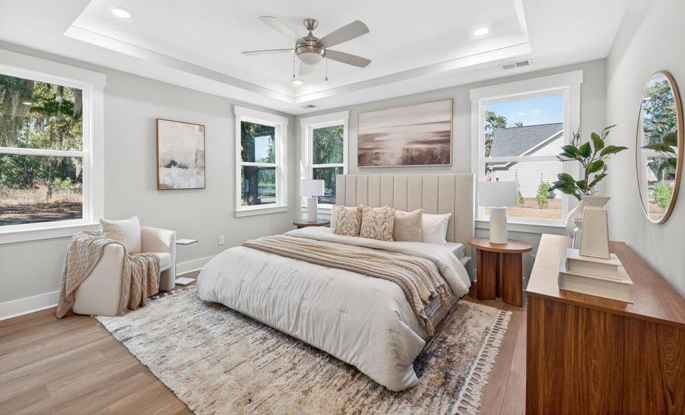 Furnished interior in a model home at Academy Park in Beaufort (Image 4).