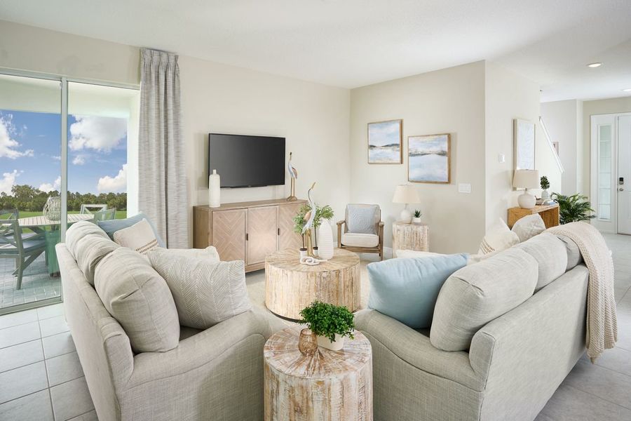 Furnished interior in a model home at Leela Reserve Single Family in Tavares (Image 20). Furnished interior in a model home at Leela Reserve Single Family in Tavares (Image 20).