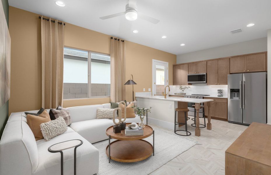 Furnished interior in a model home at Upper Canyon in Phoenix (Image 28).