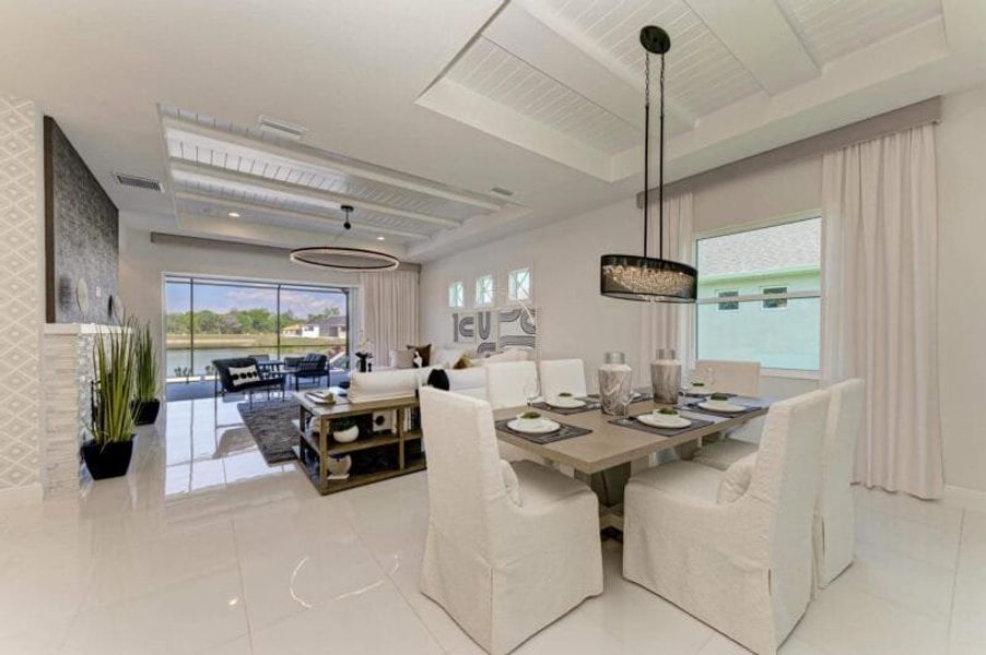 Furnished interior in a model home at The Willows in Parrish (Image 9). Furnished interior in a model home at The Willows in Parrish (Image 9).