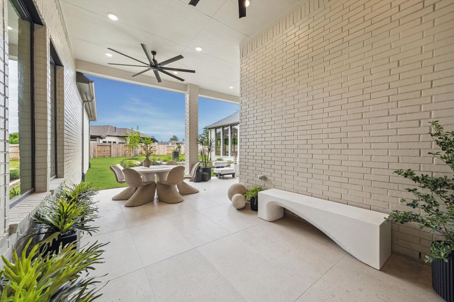 Furnished interior in a model home at ARTAVIA® - 65' Art Collection in Conroe (Image 21).