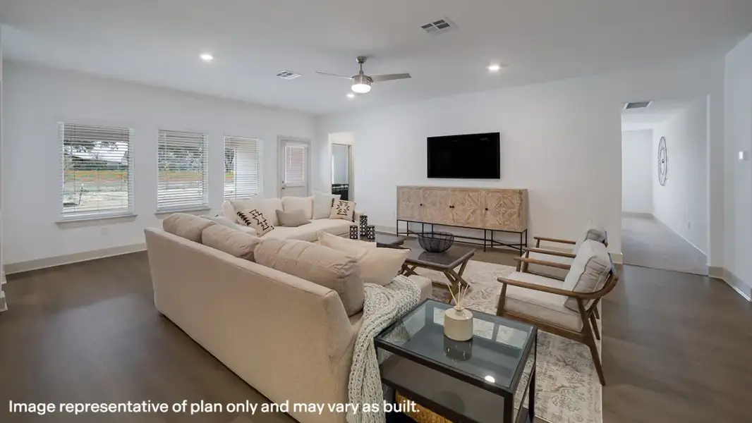 Furnished interior in a model home at Hickory Ridge Estates in Elmendorf (Image 4).
