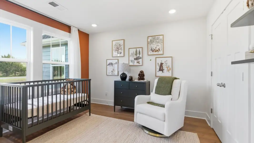 Furnished interior in a model home at Woodland Summit in Simpsonville (Image 17).