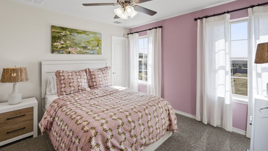 Furnished interior in a model home at The Woods at Lindsey Place in Anna (Image 44).