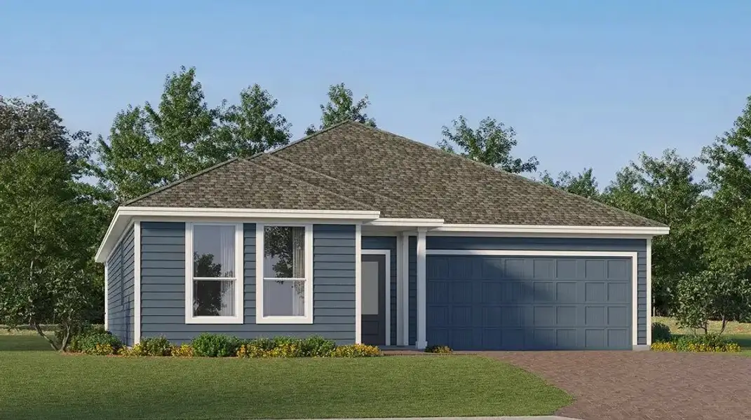 Front exterior of a home in the Sanctuary at Wellness Ridge: Classic community, located in Clermont, FL (Image 2).