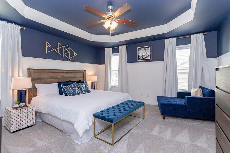 Furnished interior in a model home at Myers Point in Morrisville (Image 26). Furnished interior in a model home at Myers Point in Morrisville (Image 26).