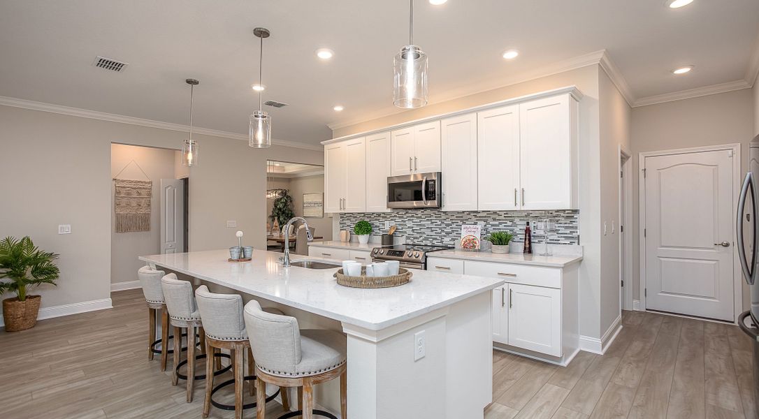 Furnished interior in a model home at Malabar Springs in Palm Bay (Image 4). Furnished interior in a model home at Malabar Springs in Palm Bay (Image 4).