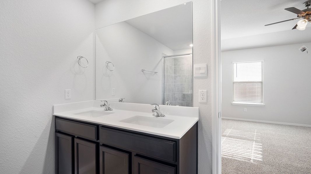 Furnished interior in a model home at Creekside Hills in Copperas Cove (Image 19).