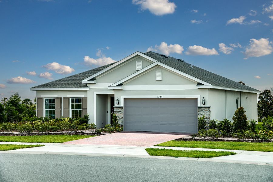 Model Home Exterior | Selby Flex | Trinity Lakes in Groveland, FL | Landsea Homes