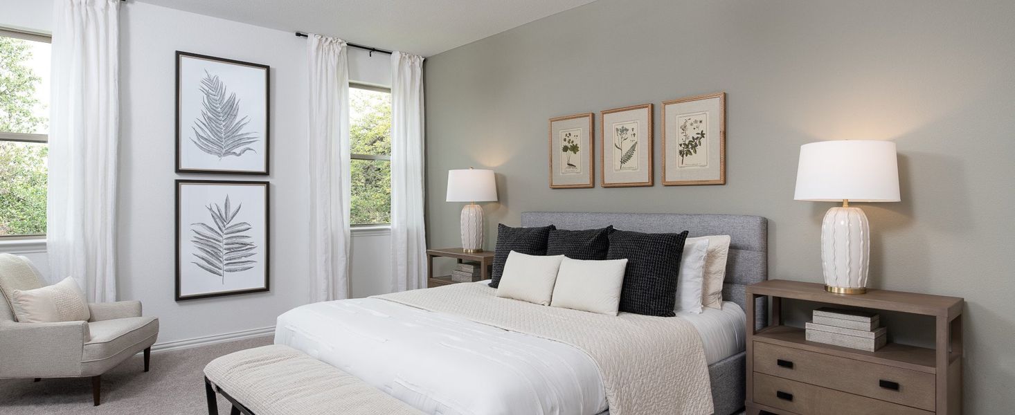 Furnished interior in a model home at Devonshire 40s in Forney (Image 15). Furnished interior in a model home at Devonshire 40s in Forney (Image 15).