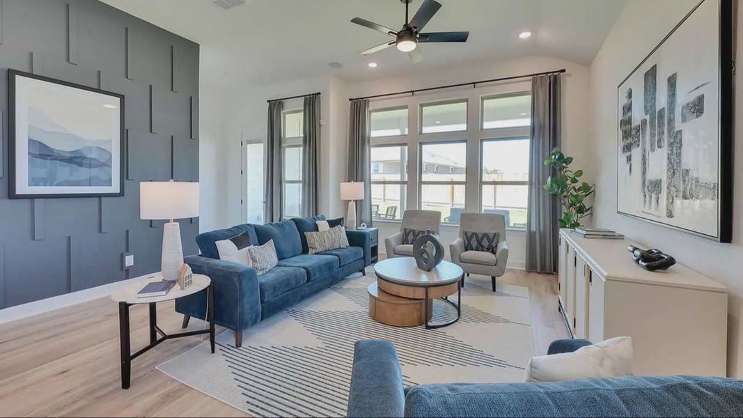 Furnished interior in a model home at Carillon in Manor (Image 22). Furnished interior in a model home at Carillon in Manor (Image 22).